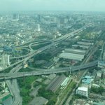 Bangkok - Baiyoke tour - 31 - Vue avec routes - Thailande