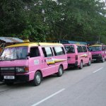 Pulau pangkor - 033 - Minibus taxi - Malaisie