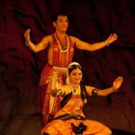 Mamallapuram 106 - Spectacle danse - Couple - Inde
