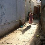Benares Varanasi 265 - Rues aube - Inde