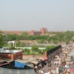 Delhi Red fort 017 - Vue depuis la mosquee - Inde
