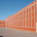 Jaipur 096 - Citypalace - Mur rouge - Inde