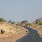 Jaipur 081 - Route desert - Inde